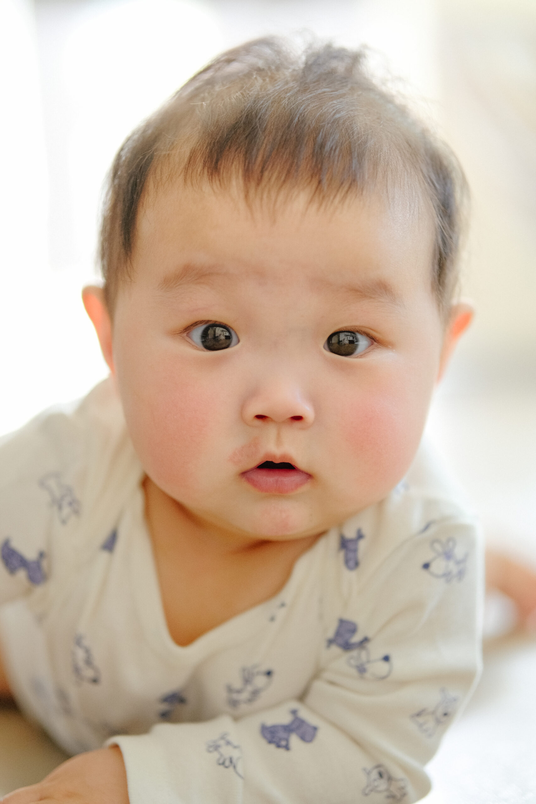 Centered baby portrait